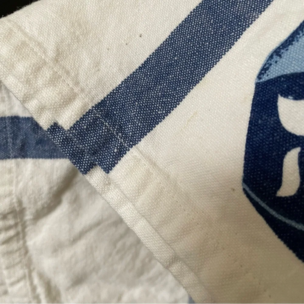 SET of 4 Blue&White Dreidel Napkins